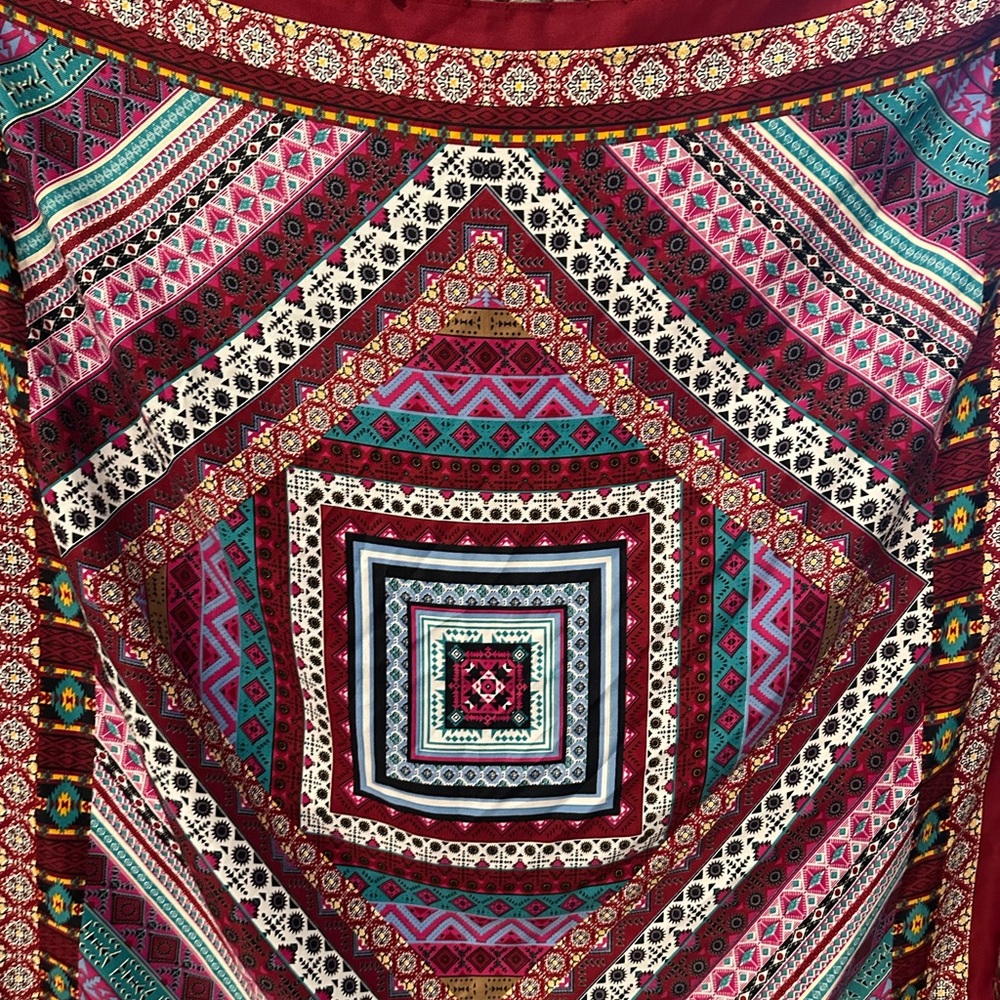 2 Chic Multicolor Patterned Scarf - image 5